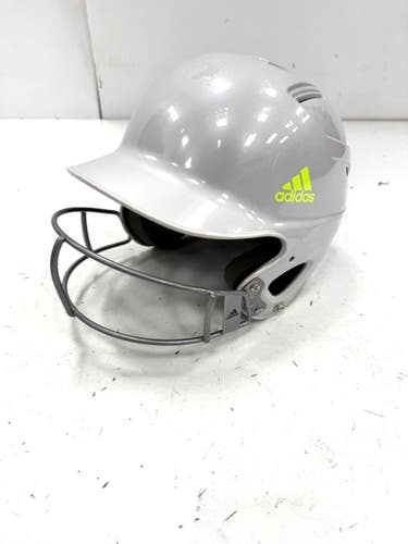 Used Adidas CLIMACOOL Batting Helmet w/Mask Grey One Size 11860-S000311845