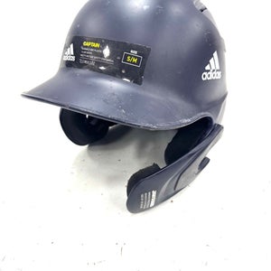 Used Adidas 6 1/2 -7 1/8 JAW Batting Helmet No Mask Navy Blue S/M 11860-S000311936