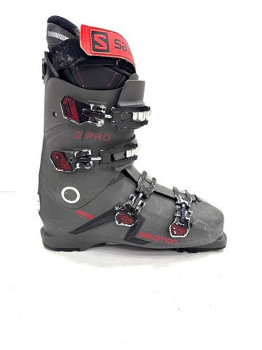 Used Salomon S PRO Mens DH Ski Boot Grey 315 MP - M13.5 11860-S000312167