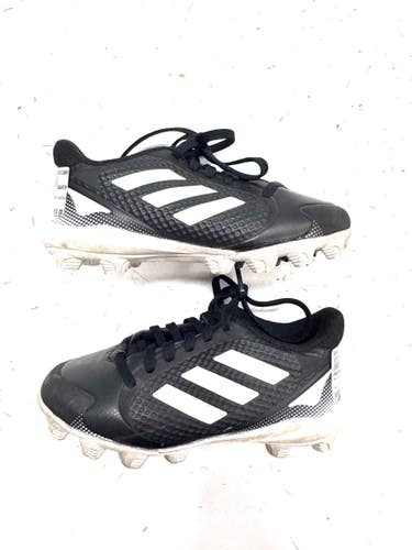 Used Adidas PURE HUSTLE BB/SB Cleats Black Youth 12.0 11860-S000312968