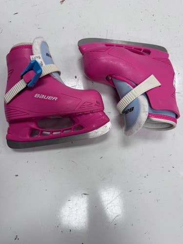 Used Bauer 8/9 Girls Softboot Skate Pink Youth 08.0 11860-S000313093