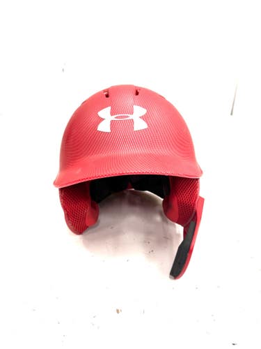 Used Under Armour 6 1/2- 7 1/2 Batting Helmet No Mask Red One Size 11860-S000310610