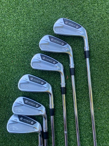 2024 Callaway Apex CB 24 Right Handed Iron Set Stiff Flex (Used)