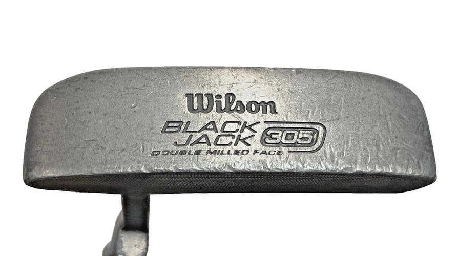 Wilson Blackjack 305 Double Milled Face Putter RH Steel Shaft 35" New Mid Grip