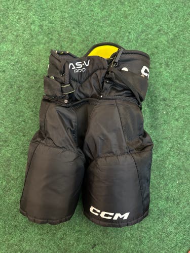 Black CCM AS-V Pro Hockey Pants (Used) | Youth Large