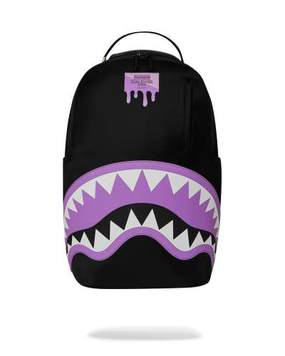 Sprayground Shark Central Passport Backpack Unisex Black Shoulder Strap SPR353