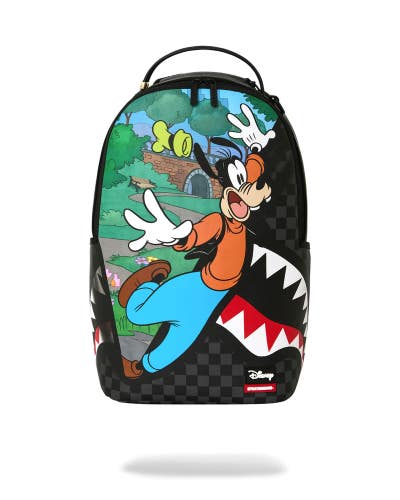 Sprayground Disney Goofy Being Goofy Backpack Unisex Black Shoulder Strap SPR356