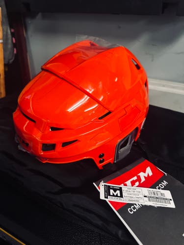 Burnt Orange Medium CCM Vector V08 Helmet Pro Stock (New)