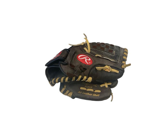 Used Rawlings H100BRNC SURE CATCH HIGHLIGHT SERIES BB/SB Glove RH Throw Brown 10" 11859-S000032683