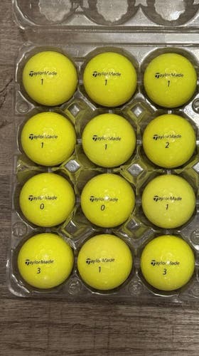 12 TaylorMade SpeedSoft Yellow Golf Balls - 5A MINT CONDITION ONLY