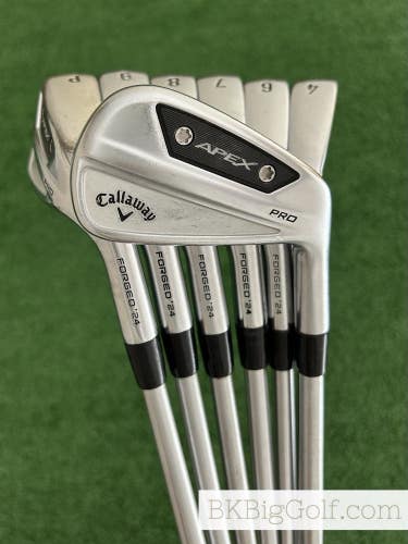 Callaway Apex Pro 24 Forged Iron Set 4-P / KBS Tour C-Taper Lite 115