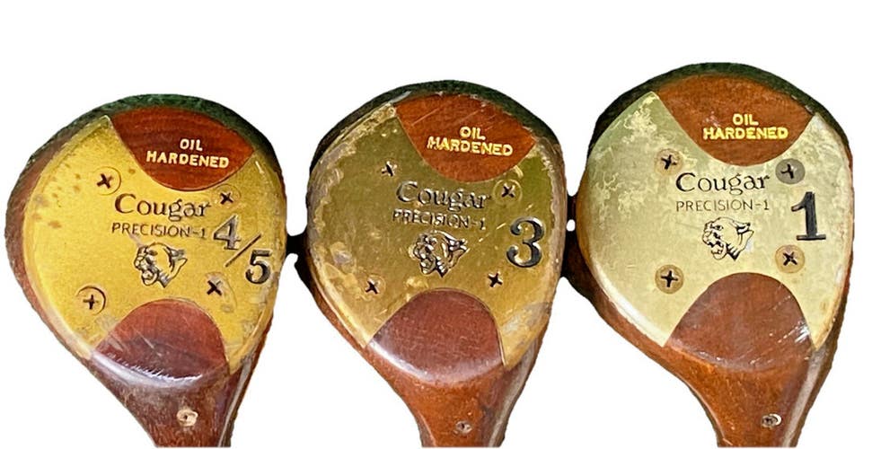 Cougar Precision-1 Oil Hardened Genuine Persimmon Wood Set 1w,3w,4/5w Steel RH