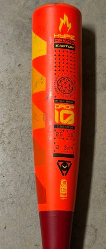2025 Easton Hype Fire Composite USSSA Certified Bat (-10) 15 oz 25" (Used)
