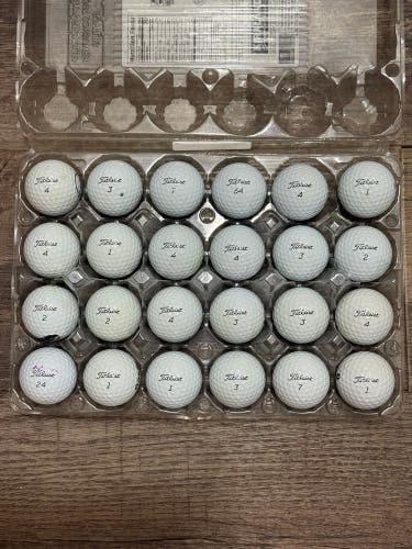 24 Titleist Pro V1 Golf Balls - 4A Near-Mint Condition