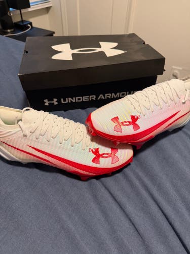 Mens UA Blur Pro white/red size 10.5
