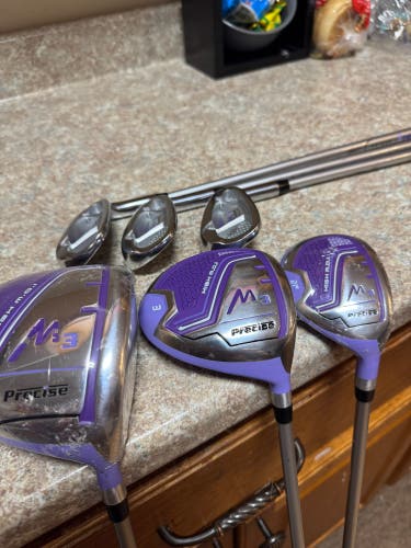 Precise M3 Women's Right Handed Clubs Ladies Flex 6 Pieces complete starter