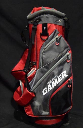 TOP FLITE GAMER GOLF BAG 7 COMPARTMENTS 35 IN TALL BROKEN ZIPPER