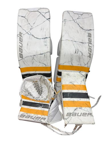 Bauer Supreme Mach Pro Goalie Leg Pads XLarge 36+ XL Glove Blocker Complete Set (15787)