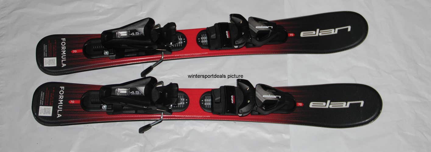 NEW 70cm kids Skis ELAN 2026/27 formula kid skis + Elan size adjustable bindings