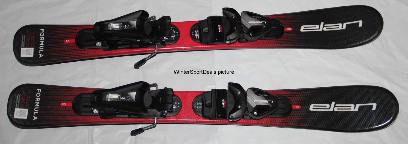 NEW 80cm kids Skis ELAN 2026/27 formula kid skis + Elan size adjustable bindings