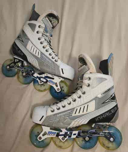 Mission Inhaler AC1 Size 9.5EE (US Mens Size 11) Inline Hockey Skates