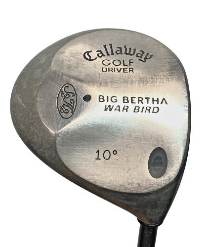 Callaway Big Bertha War Bird Driver 10* RH Stiff Graphite 43.5" New Midsize Grip