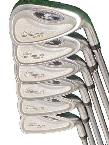 King Cobra SS-i Iron Set 5-PW RH 75g Stiff Graphite 5i 38" New Jumbo Grips Nice