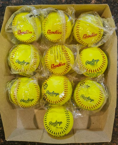 Rawlings Softball 10 Pack 11" (new+like new)
