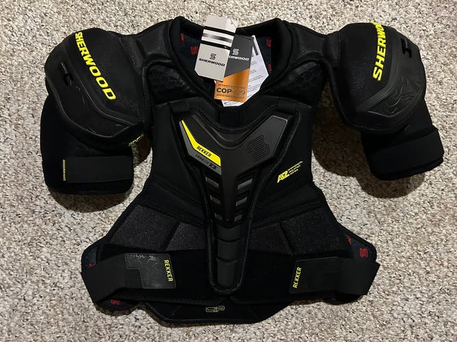 New Sherwood Rekker Legend 2 Hockey Shoulder Pads - Size Senior Medium NWT
