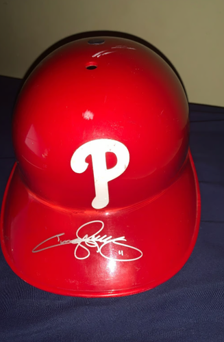 Jimmy Rollins Signed Batting Helmet