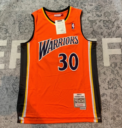 Mitchell & Ness Stephen Curry Warriors Jersey Mens XL Orange New 2009-10 HWC