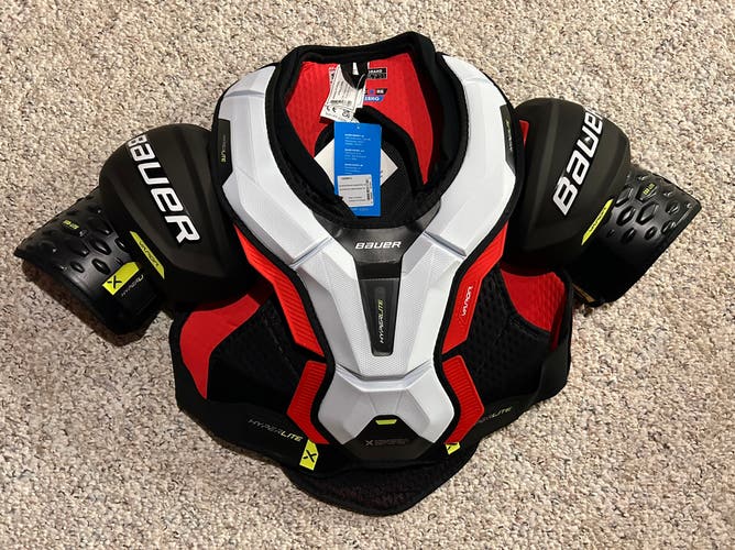 New Bauer Hyperlite Hockey Shoulder Pads - Size Senior Large NWT