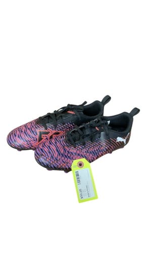 Puma Soccer Cleats Size 6 - Black/Orange/Purple