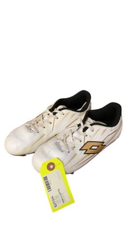 Lotto Soccer Cleats White/Gold Size 4