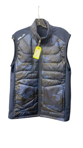 RLX Golf Vest Blue Camo Size Medium