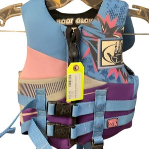 Body Glove Child Life Jacket 30-60 LB Blue/Pink/Purple