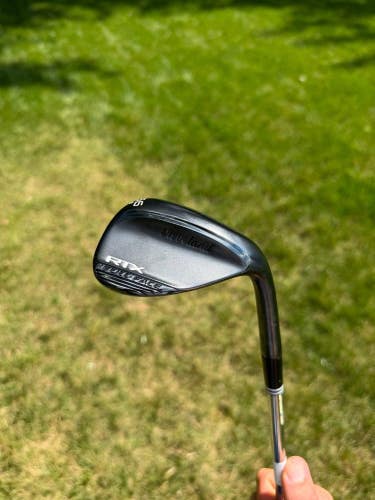 Cleveland RTX Full Face Black Satin Sand Wedge 56/9 Spinner Wedge Flex 35.5"