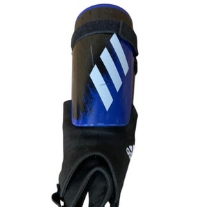 Adidas Soccer Shin Pads - Size L - Blue/Black