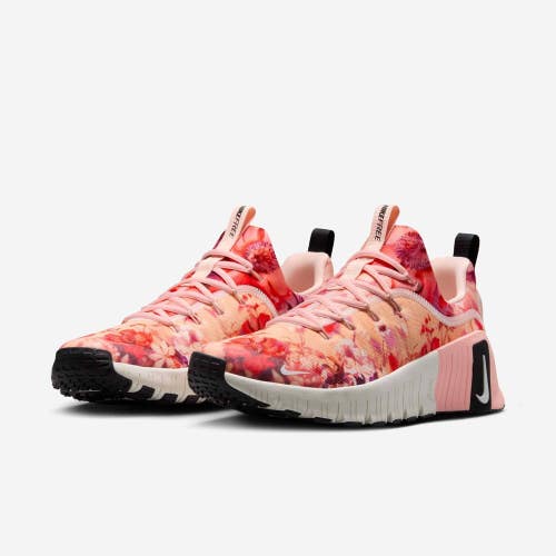 Nike Free Metcon 6 AMP IB6902-600 Women's 6.5 Coral Floral Workout Shoes MEW2015