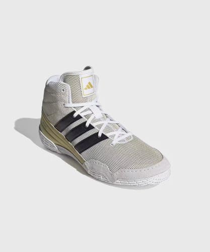Adidas Speedex Sneakers Men's US 9.5 White Gold Striped Wrestling Shoes MEW2017