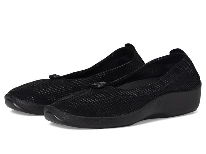 Arcopedico L14 Flats Womens US 10 M Lagrimas Black Slip On Casual Shoes Hawk2867