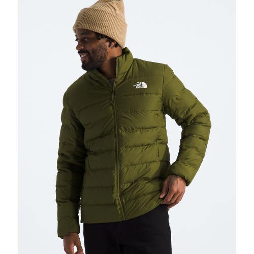 The North Face Aconcagua 3 Puffer Jacket Mens Small Olive Green Full Zip APP3046