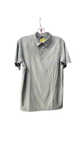 Lululemon Men's Polo Shirt - Blueish Green - Size Small