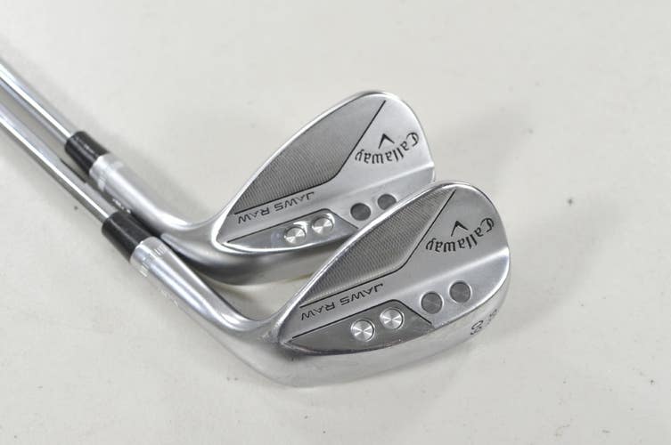 Callaway Jaws Raw Chrome 54*, 60* Wedge Set Right DG S400 Stiff Steel #223842