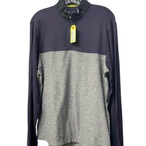 Lululemon Men's Quarter-Zip Pullover - Purple/Grey - Size Medium