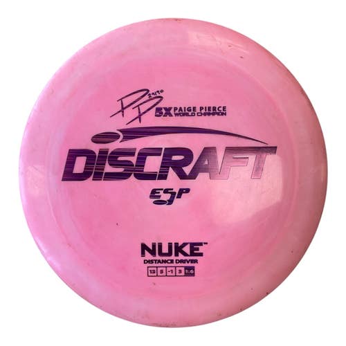 Used Discraft ESP NUKE Disc Golf Driver Pink 176g 11450-S000526048