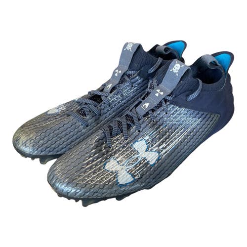 Used Under Armour BLUR SMOKE 2.0 MC Adult FB Cleats Black Senior 12 11450-S000526025