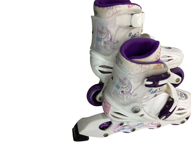 Used Airwalk LUV Junior Rec Fitness Skates Purple Adjustable 11613-S000187142