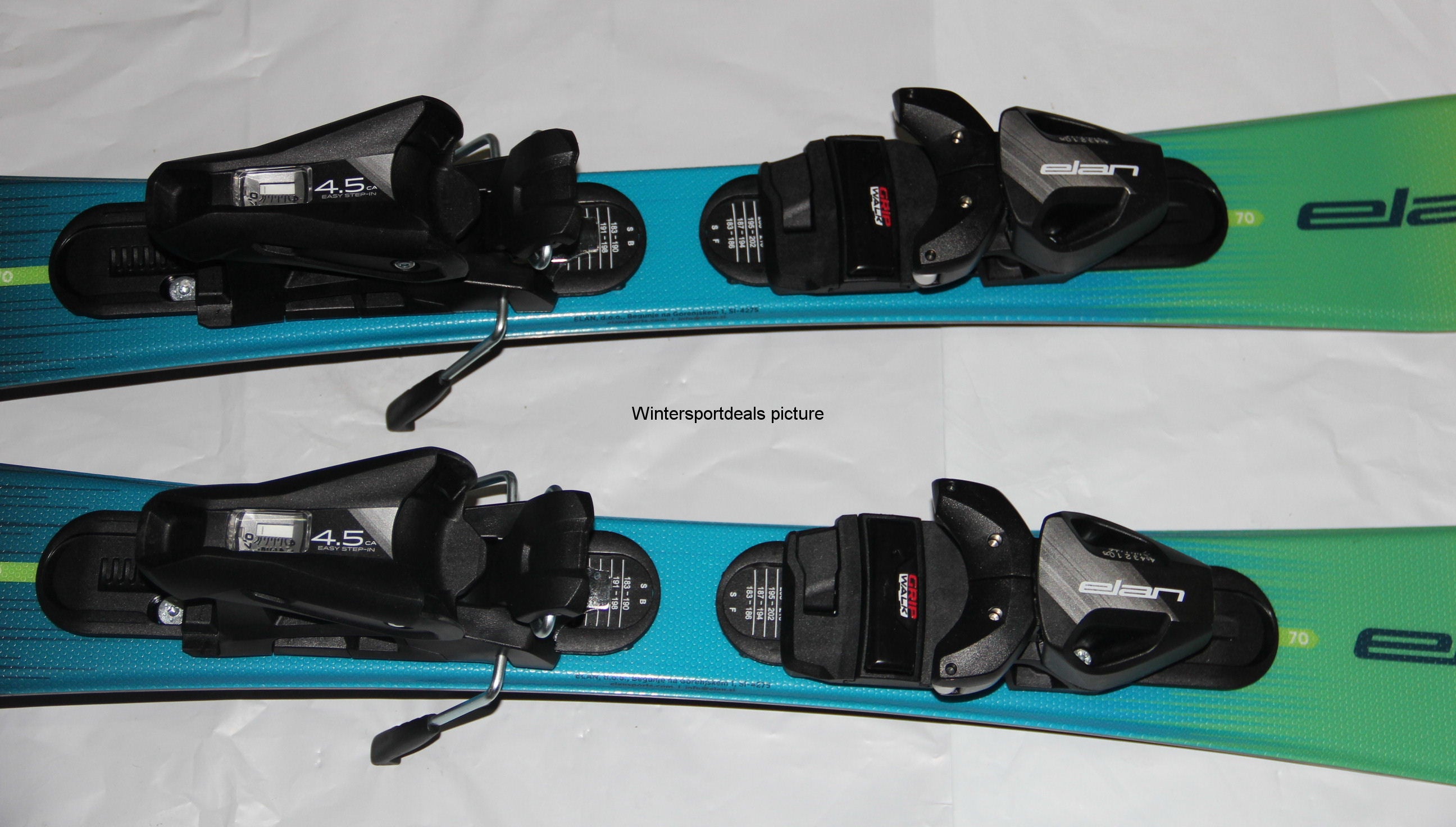 NEW 2027 Elan 120cm Pinball junior skis with EL 4.5 GW size