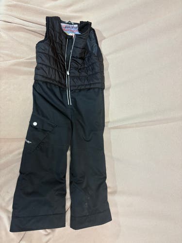 Adjustable Black Unisex Youth Size 5 Obermeyer Ski Pants (Used)